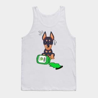 Cute Alsatian Spilled Wasabi sauce Tank Top